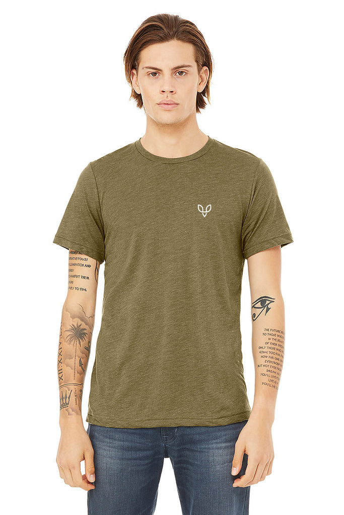 t-shirt framsida olive